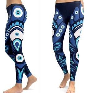 FIERCEPULSE Evil Eye Leggings Sz L